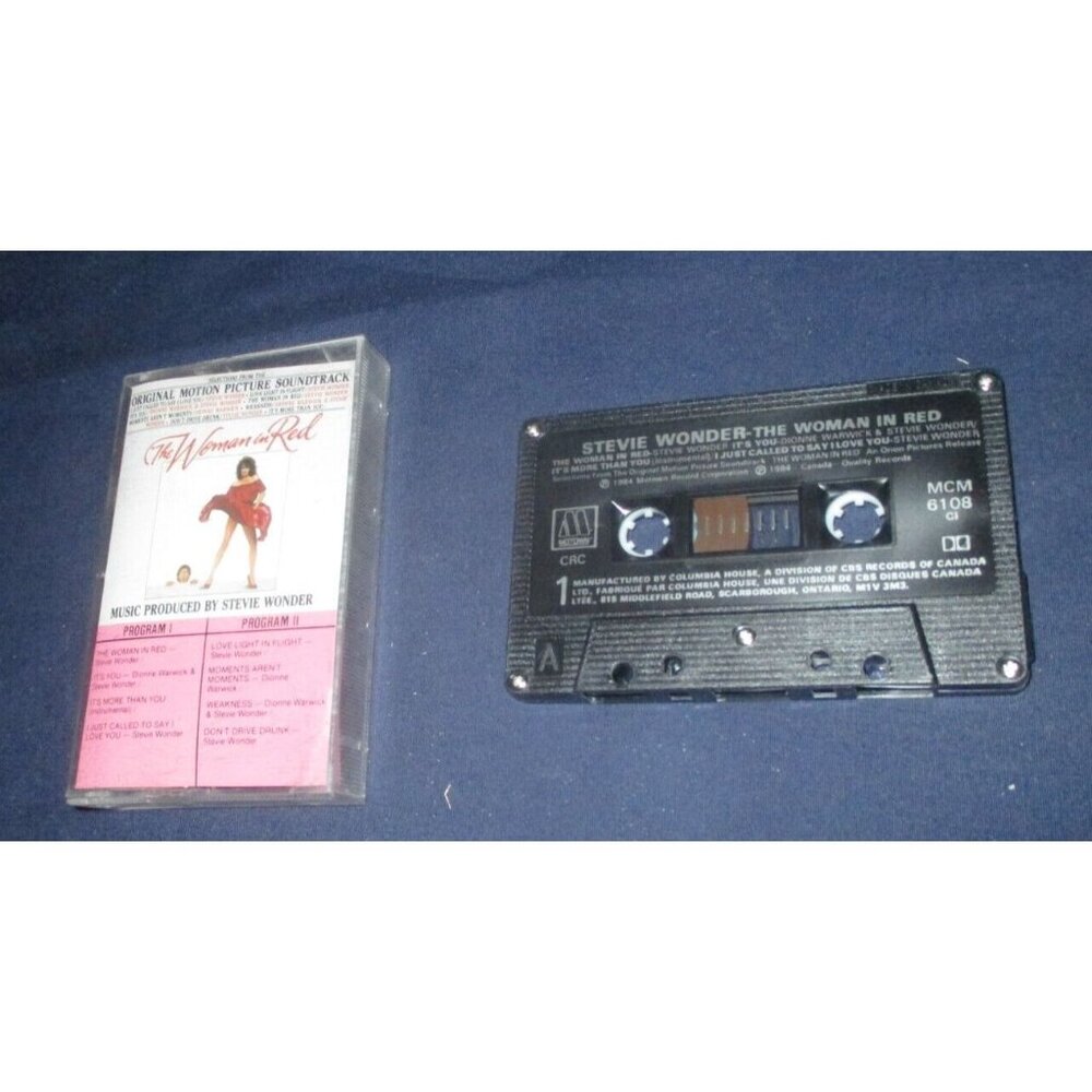 The Woman in Red Original Motion Picture Soundtrack on cassette (Motown, 1984)